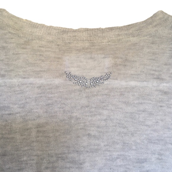 Zadig and Voltaire Sweater with Crystal Wings NWT - Picture 2 of 6